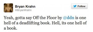 Twitter _ BryanKrahn_ Yeah, gotta say Off the Floor ...