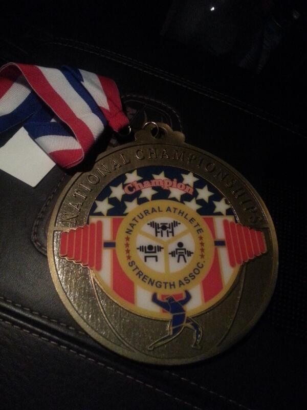 Hardware courtesy of @SoWrongFitness and his Off The Floor-powered powerlifting meet PR.